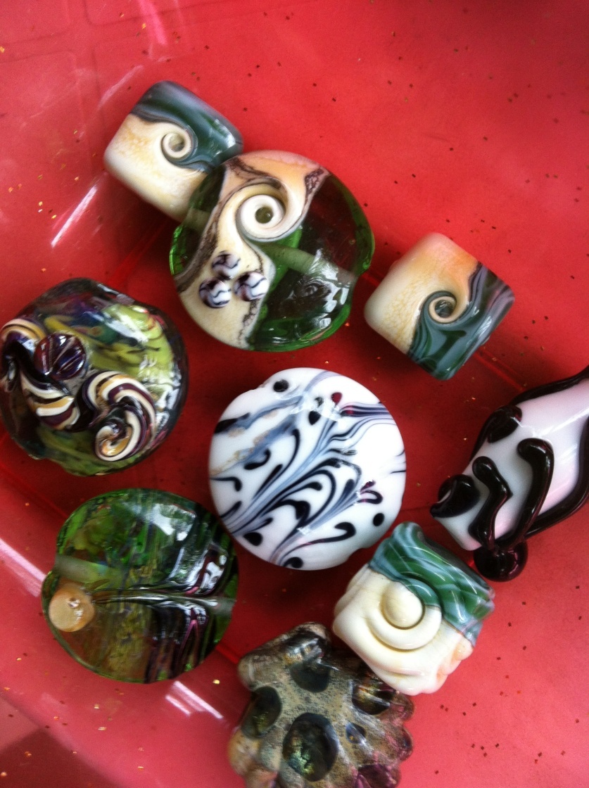 Gorgeous Glass Beads Made in Placencia, Belize For Jewelry & For Dread  Locks